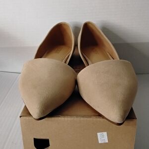 J. Crew Saddle Sueded Zoe D'Orsay Flats